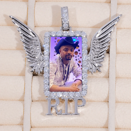RIP WING 3D CUSTOM PICTURE PENDANT