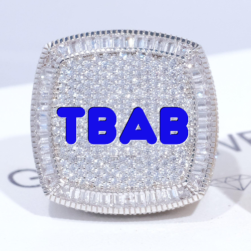 CUSTOM LETTER 3D ICED RING