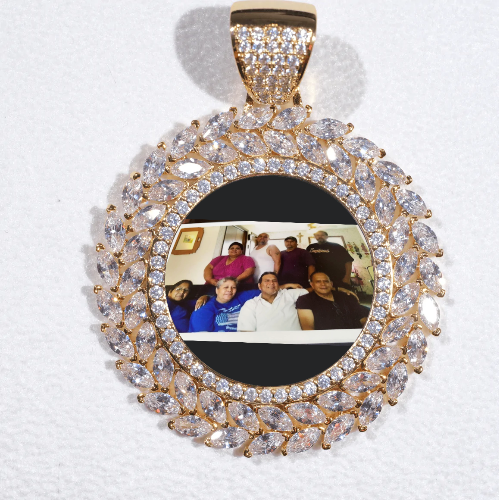 Large 3D Wheat Ear Custom Picture Pendant