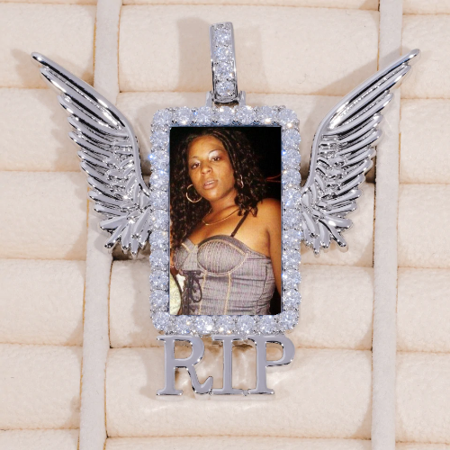 RIP WING 3D CUSTOM PICTURE PENDANT