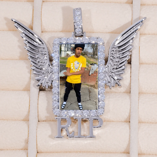 RIP WING 3D CUSTOM PICTURE PENDANT