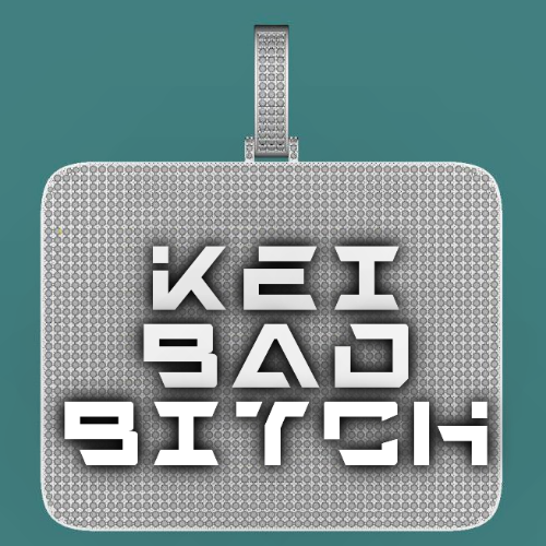 CUSTOM LETTER NECKLACE 3D BIG SQUARE