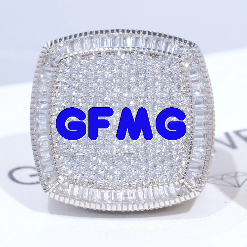 CUSTOM LETTER 3D ICED RING