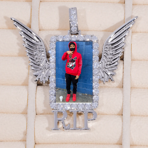 RIP WING 3D CUSTOM PICTURE PENDANT