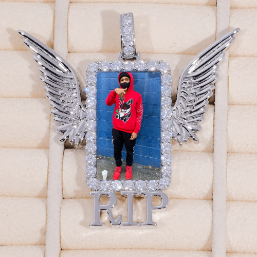 RIP WING 3D CUSTOM PICTURE PENDANT