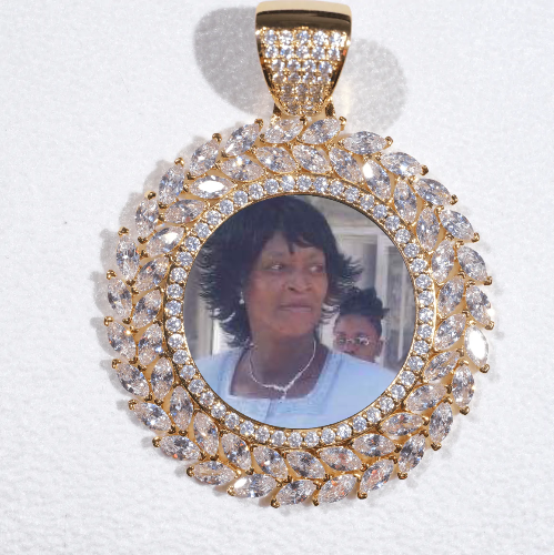 Large 3D Wheat Ear Custom Picture Pendant