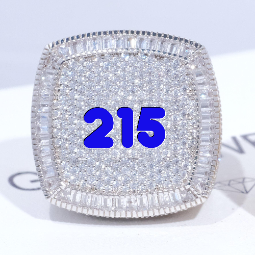 CUSTOM LETTER 3D ICED RING