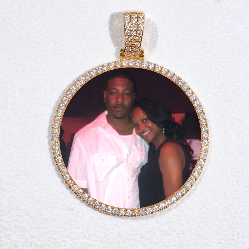 MEDIUM 3D CIRCLE CUSTOM PICTURE PENDANT