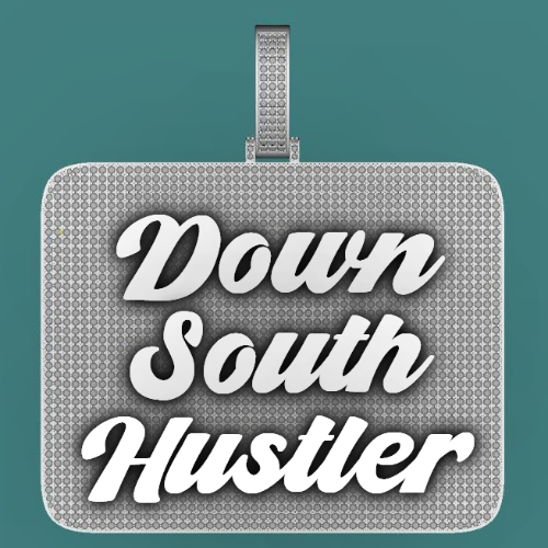 CUSTOM LETTER NECKLACE 3D BIG SQUARE
