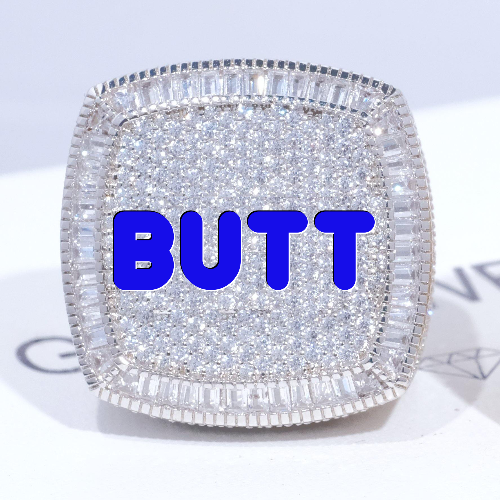 CUSTOM LETTER 3D ICED RING