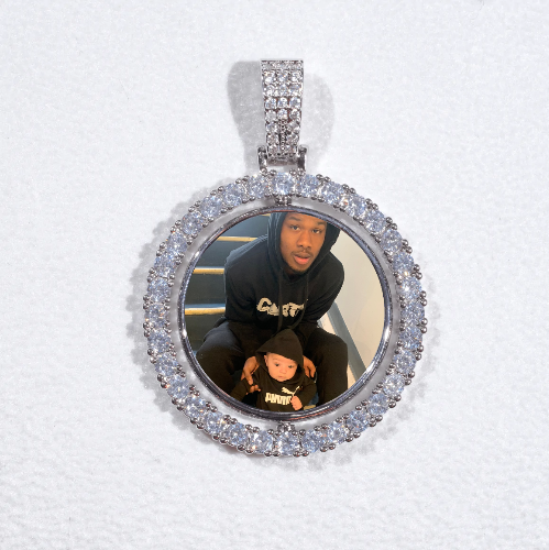 3D Spinning 2-Faced Custom Picture Pendant