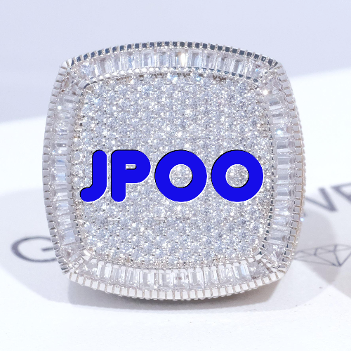 CUSTOM LETTER 3D ICED RING