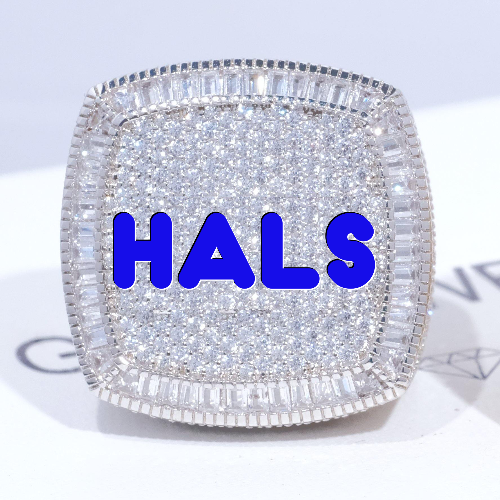 CUSTOM LETTER 3D ICED RING