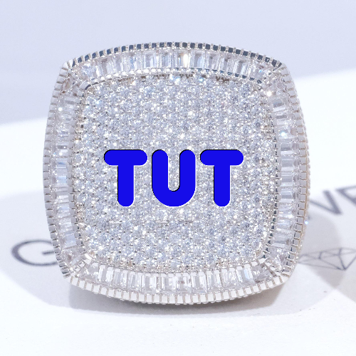 CUSTOM LETTER 3D ICED RING