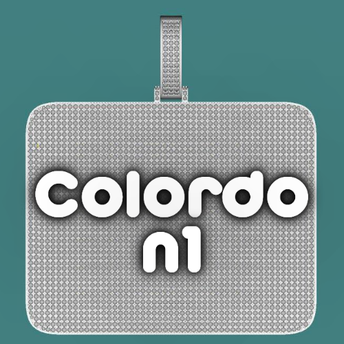 CUSTOM LETTER NECKLACE 3D BIG SQUARE