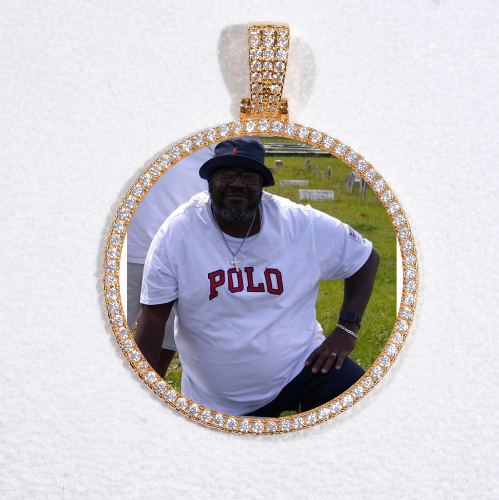 MEDIUM 3D CIRCLE CUSTOM PICTURE PENDANT