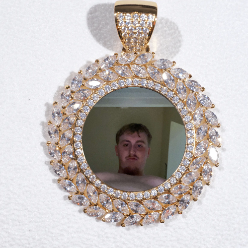 Large 3D Wheat Ear Custom Picture Pendant