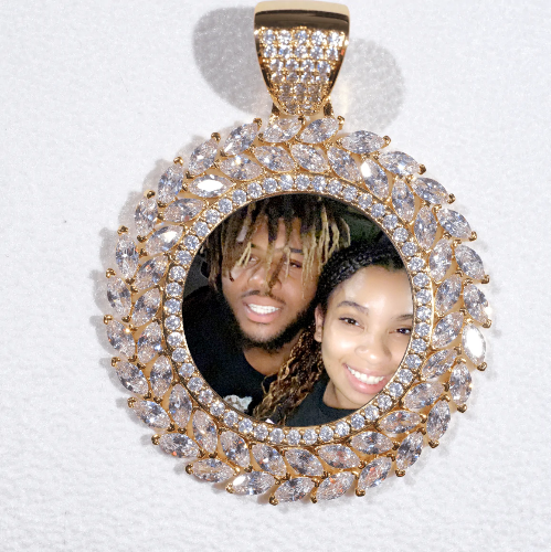 Large 3D Wheat Ear Custom Picture Pendant