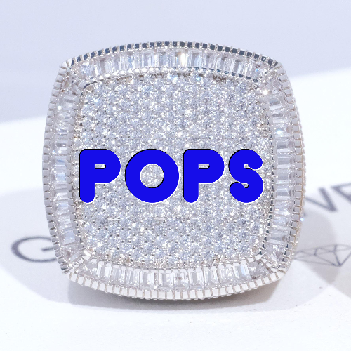 CUSTOM LETTER 3D ICED RING