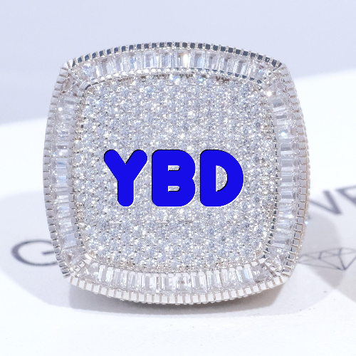 CUSTOM LETTER 3D ICED RING