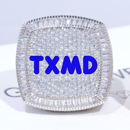 CUSTOM LETTER 3D ICED RING