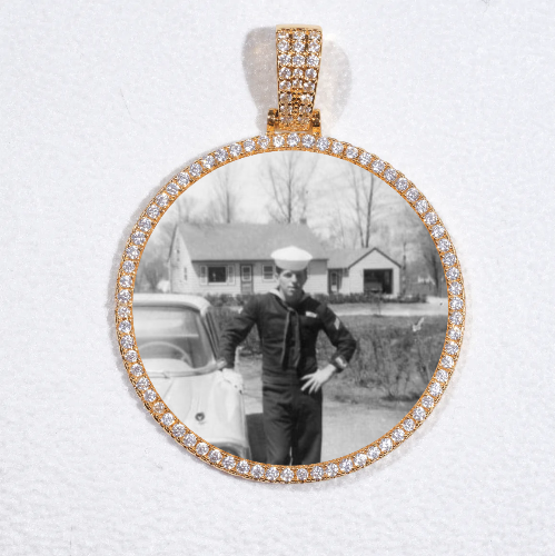 MEDIUM 3D CIRCLE CUSTOM PICTURE PENDANT