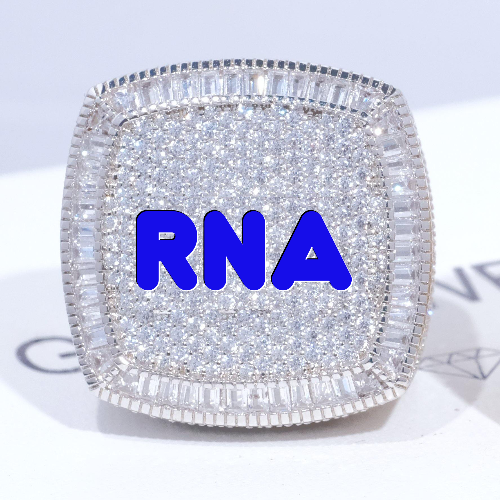 CUSTOM LETTER 3D ICED RING