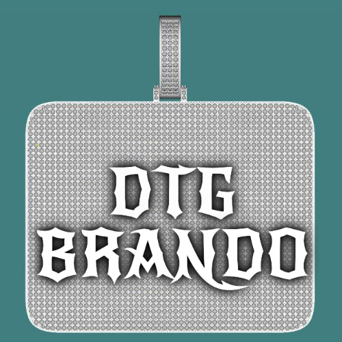CUSTOM LETTER NECKLACE 3D BIG SQUARE