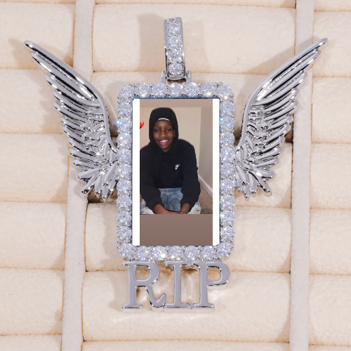 RIP WING 3D CUSTOM PICTURE PENDANT