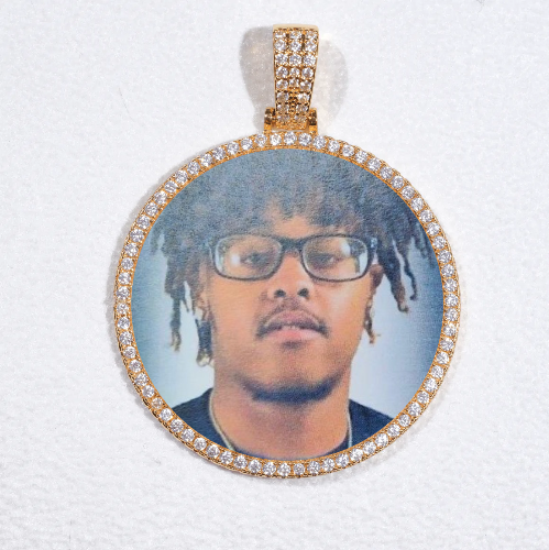MEDIUM 3D CIRCLE CUSTOM PICTURE PENDANT