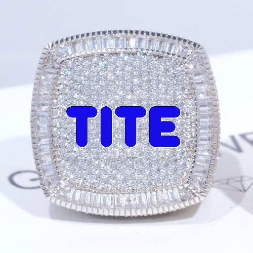 CUSTOM LETTER 3D ICED RING