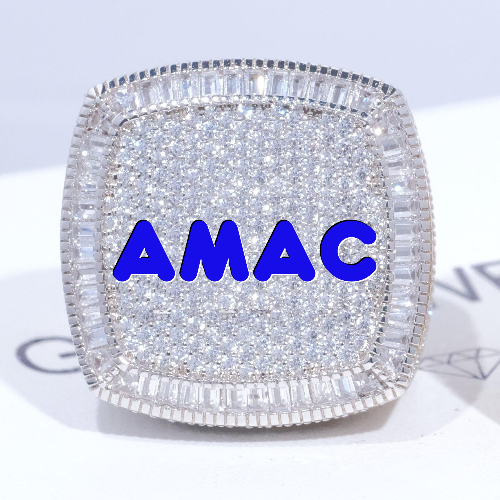 CUSTOM LETTER 3D ICED RING