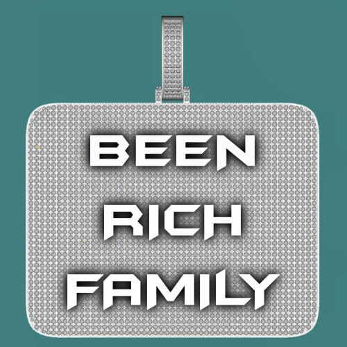 CUSTOM LETTER NECKLACE 3D BIG SQUARE