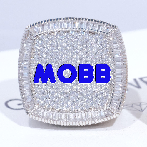 CUSTOM LETTER 3D ICED RING