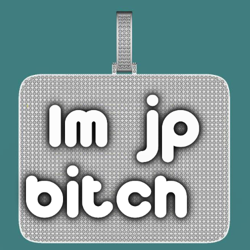 CUSTOM LETTER NECKLACE 3D BIG SQUARE