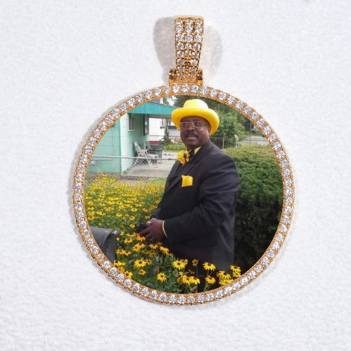 MEDIUM 3D CIRCLE CUSTOM PICTURE PENDANT