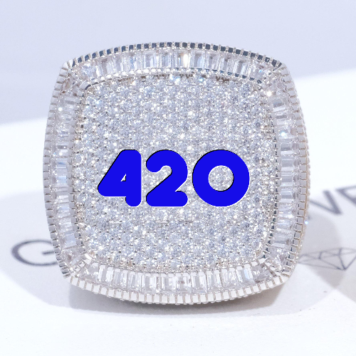 CUSTOM LETTER 3D ICED RING
