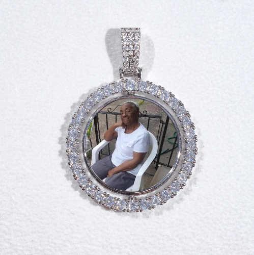 3D Spinning 2-Faced Custom Picture Pendant