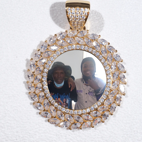 Large 3D Wheat Ear Custom Picture Pendant