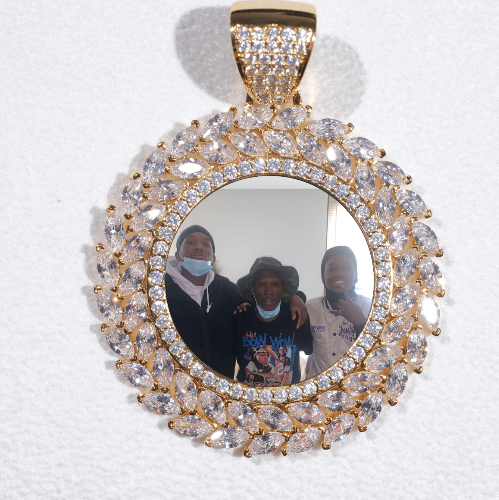 Large 3D Wheat Ear Custom Picture Pendant