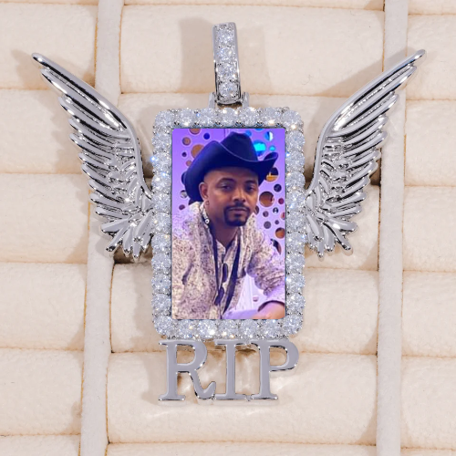 RIP WING 3D CUSTOM PICTURE PENDANT