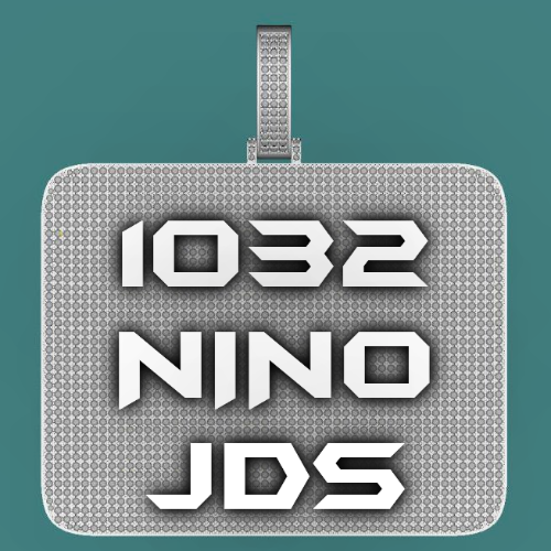 CUSTOM LETTER NECKLACE 3D BIG SQUARE