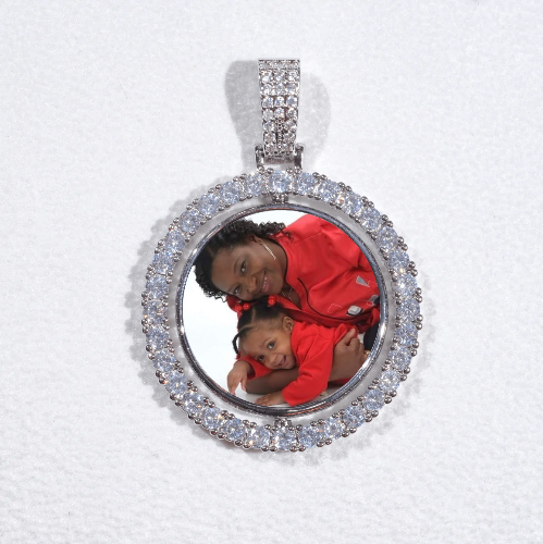 3D Spinning 2-Faced Custom Picture Pendant