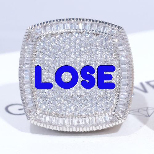 CUSTOM LETTER 3D ICED RING