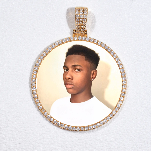 MEDIUM 3D CIRCLE CUSTOM PICTURE PENDANT
