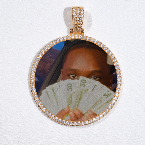 MEDIUM 3D CIRCLE CUSTOM PICTURE PENDANT