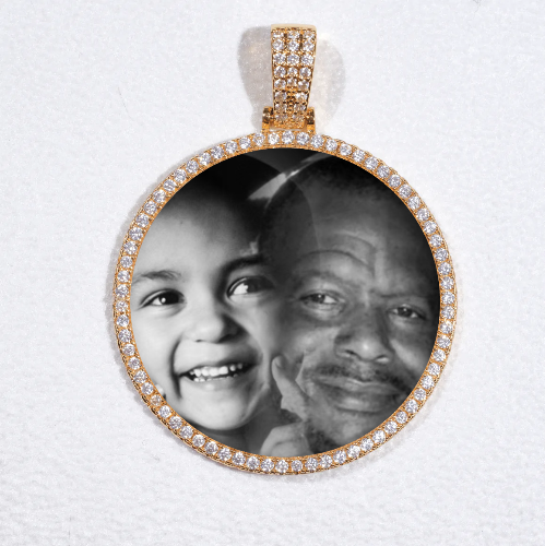 MEDIUM 3D CIRCLE CUSTOM PICTURE PENDANT