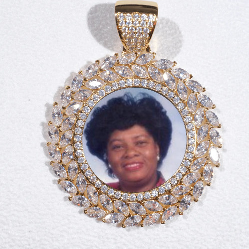 Large 3D Wheat Ear Custom Picture Pendant