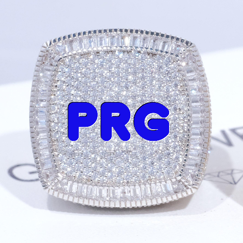 CUSTOM LETTER 3D ICED RING