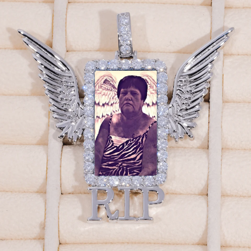 RIP WING 3D CUSTOM PICTURE PENDANT